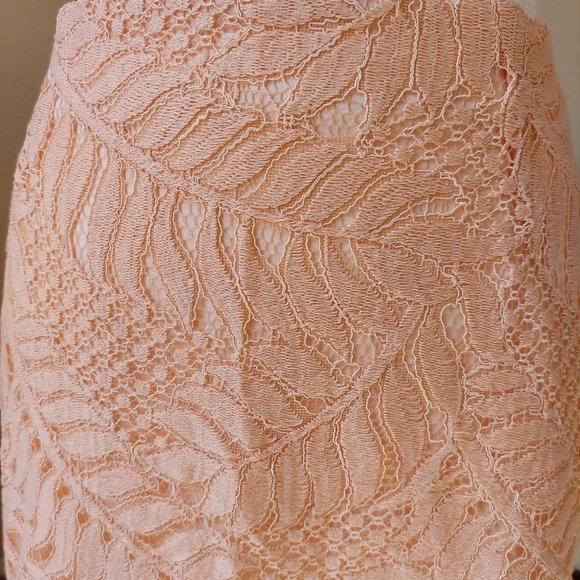 NWT Lovers & Friends Pink Lace Skirt Papaya Sz L - Picture 7 of 17